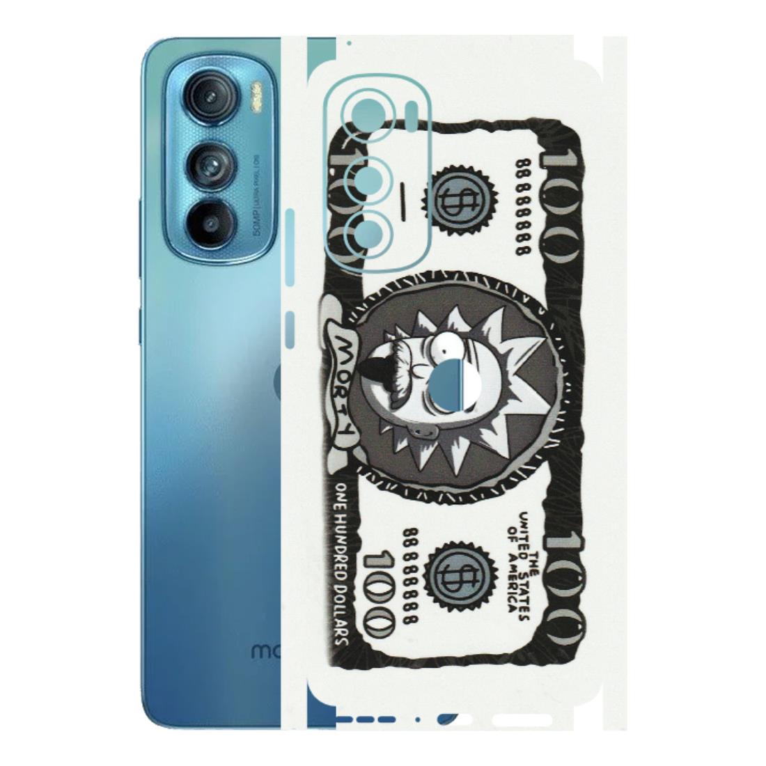 Motorola Phone Skins (All Models) - Rick And Morty Hundred Dollar Anime - Matte Finish (M-161) Motorola Moto Edge 30