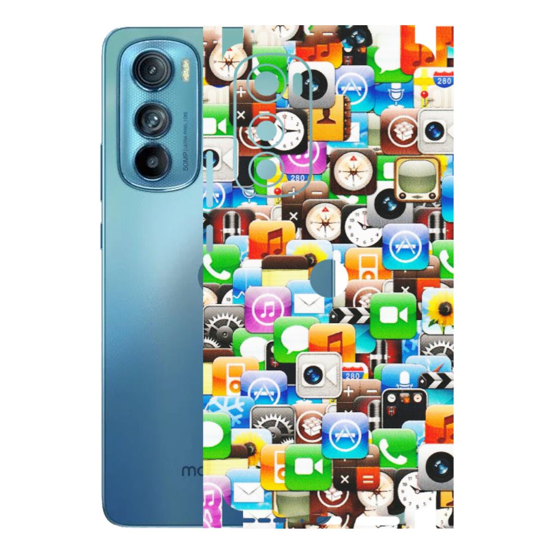 Motorola Phone Skins (All Models) - All Apple Icons - Matte Finish (M-93) Motorola Moto Edge 30