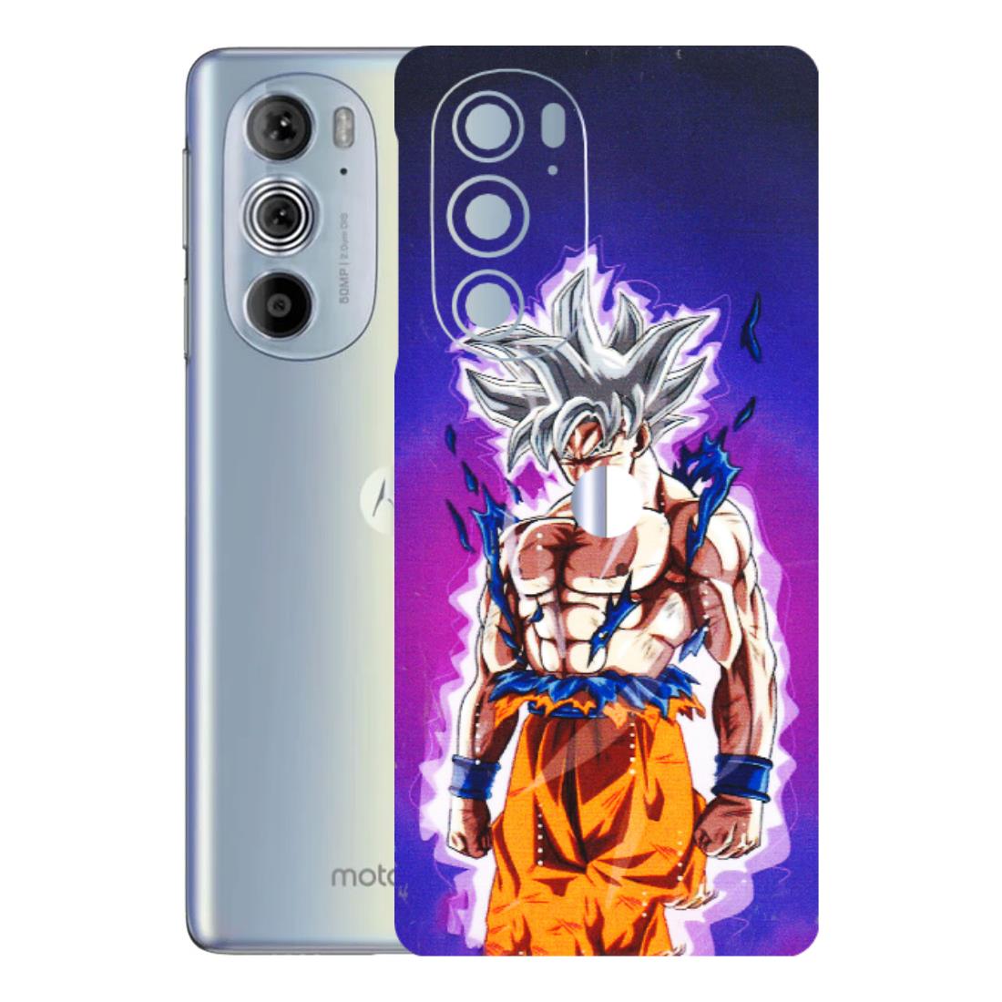 Motorola Phone Skins (All Models) - Goku Purple Anime - 3D Embossed Finish (L-147) Motorola Moto Edge 30 Pro 5G
