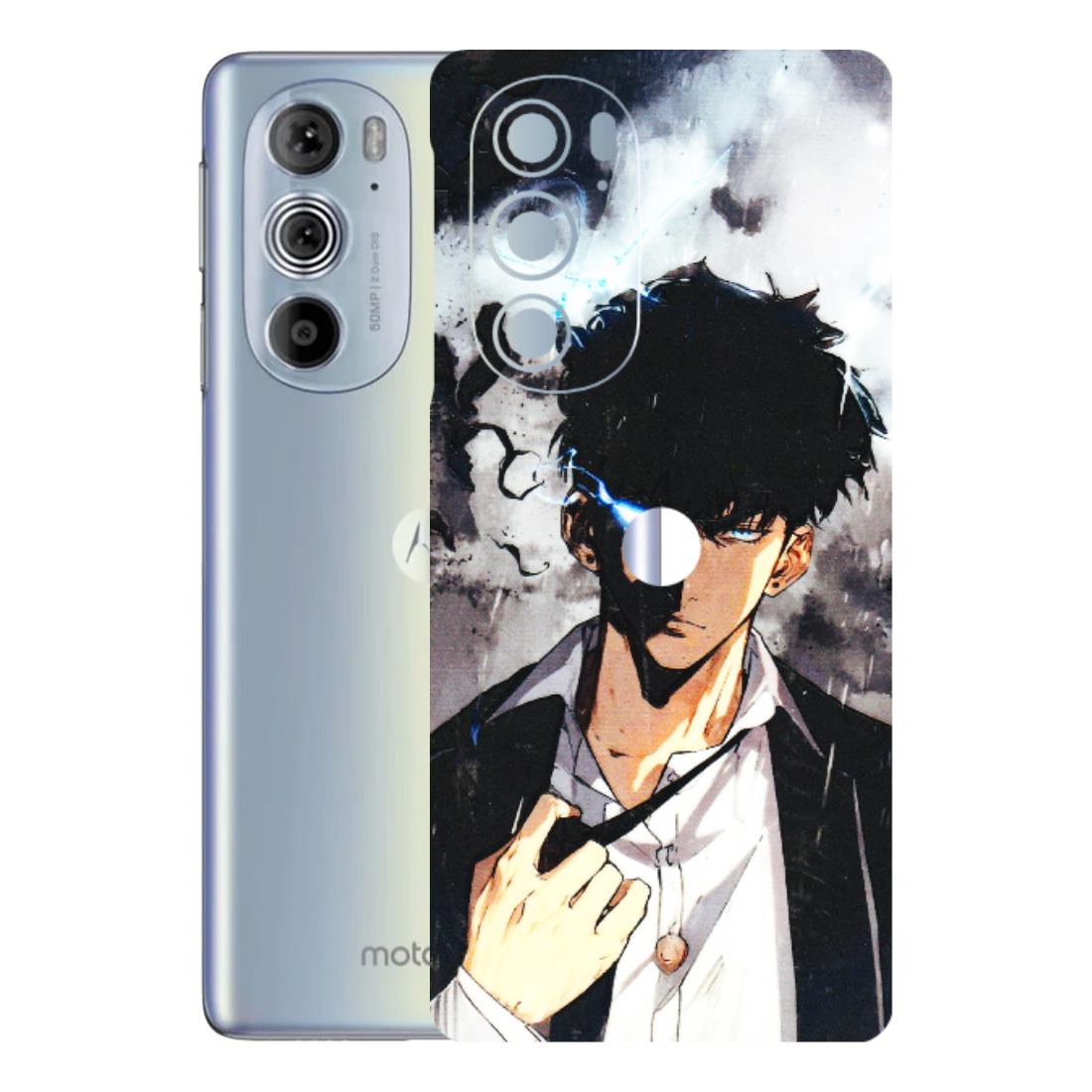 Motorola Phone Skins (All Models) - Sung Jinwoo Manhwa Anime - 3D Embossed Finish (L-328) Motorola Moto Edge 30 Pro 5G
