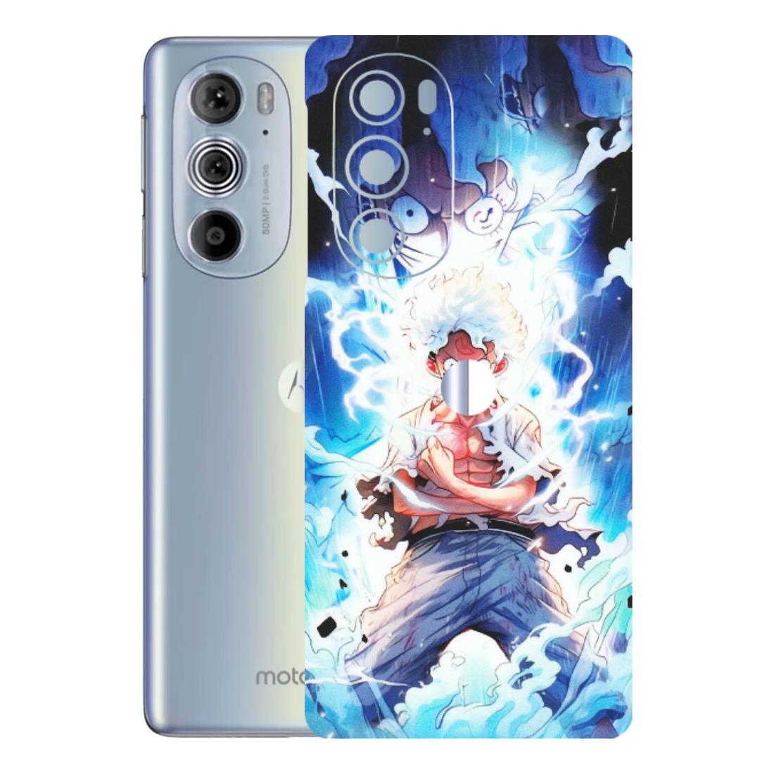 Motorola Phone Skins (All Models) - Blue Thunder Luffy Anime - Matte Finish (M-132) Motorola Moto Edge 30 Pro 5G
