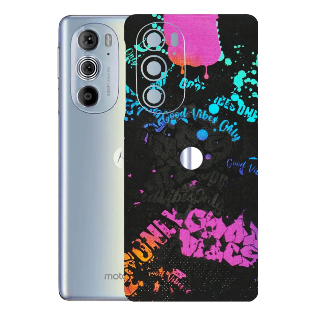 Motorola Phone Skins (All Models) - Majestic Black Vibes - Matte Finish (M-62) Motorola Moto Edge 30 Pro 5G