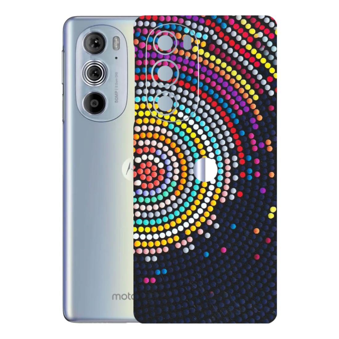 Motorola Phone Skins (All Models) - Rainbow Dot Mandala - Matte Finish (M-97) Motorola Moto Edge 30 Pro 5G