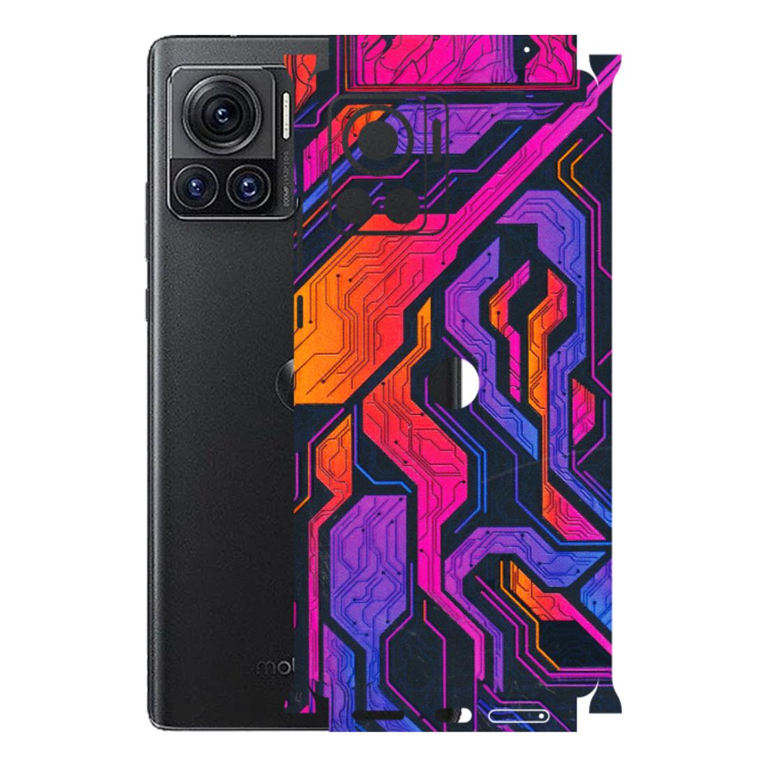 Motorola Phone Skins (All Models) - Tech Circuits Futuristic - 3D Embossed Finish (L-07) Motorola Moto Edge 30 Ultra (5G)