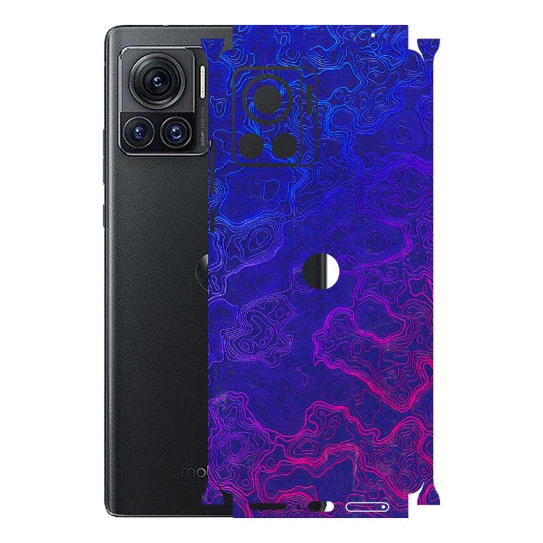 Motorola Phone Skins (All Models) - Purple Ripples Swirl - 3D Embossed Finish (L-314) Motorola Moto Edge 30 Ultra (5G)