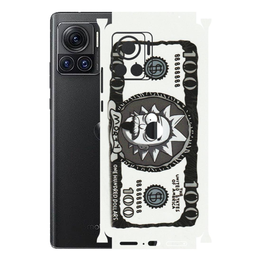 Motorola Phone Skins (All Models) - Rick And Morty Hundred Dollar Anime - Matte Finish (M-161) Motorola Moto Edge 30 Ultra (5G)