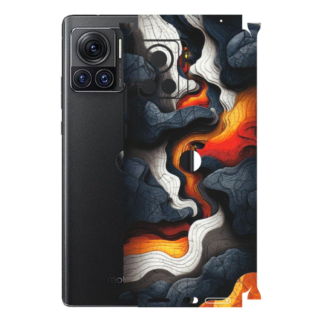 Motorola Phone Skins (All Models) - Abstract Volcanic Layers - Matte Finish (M-52) Motorola Moto Edge 30 Ultra (5G)