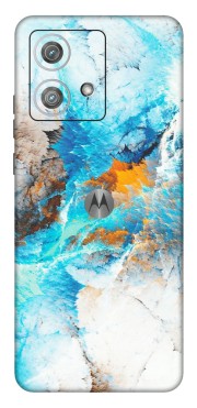 Motorola Phone Skins (All Models) - Blue Waves Abstract - Matte Finish (M-19) Moto Edge 40 Neo (5G)