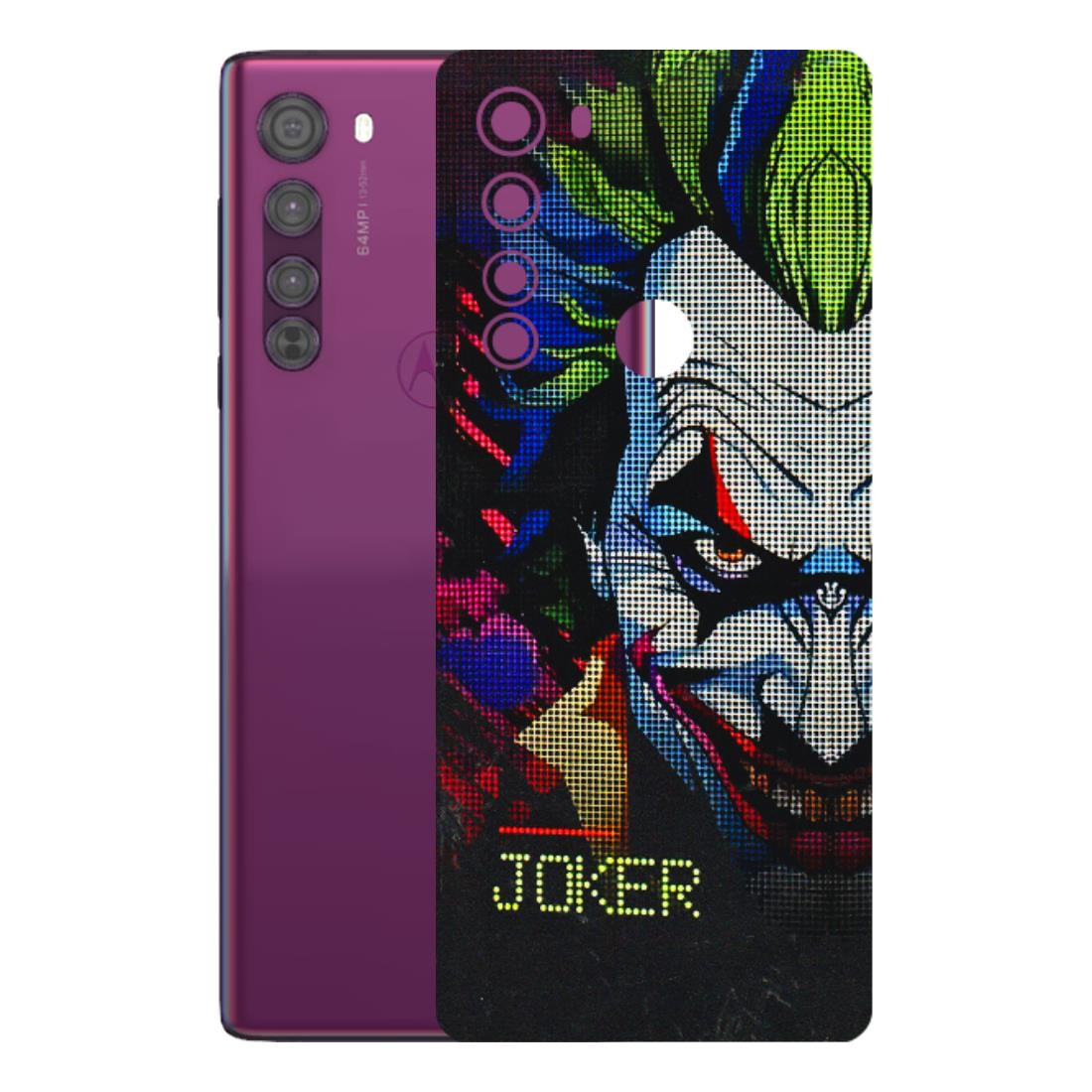 Motorola Phone Skins (All Models) - Joker Dot Matrix - 3D Embossed Finish (L-08) Motorola Moto Edge