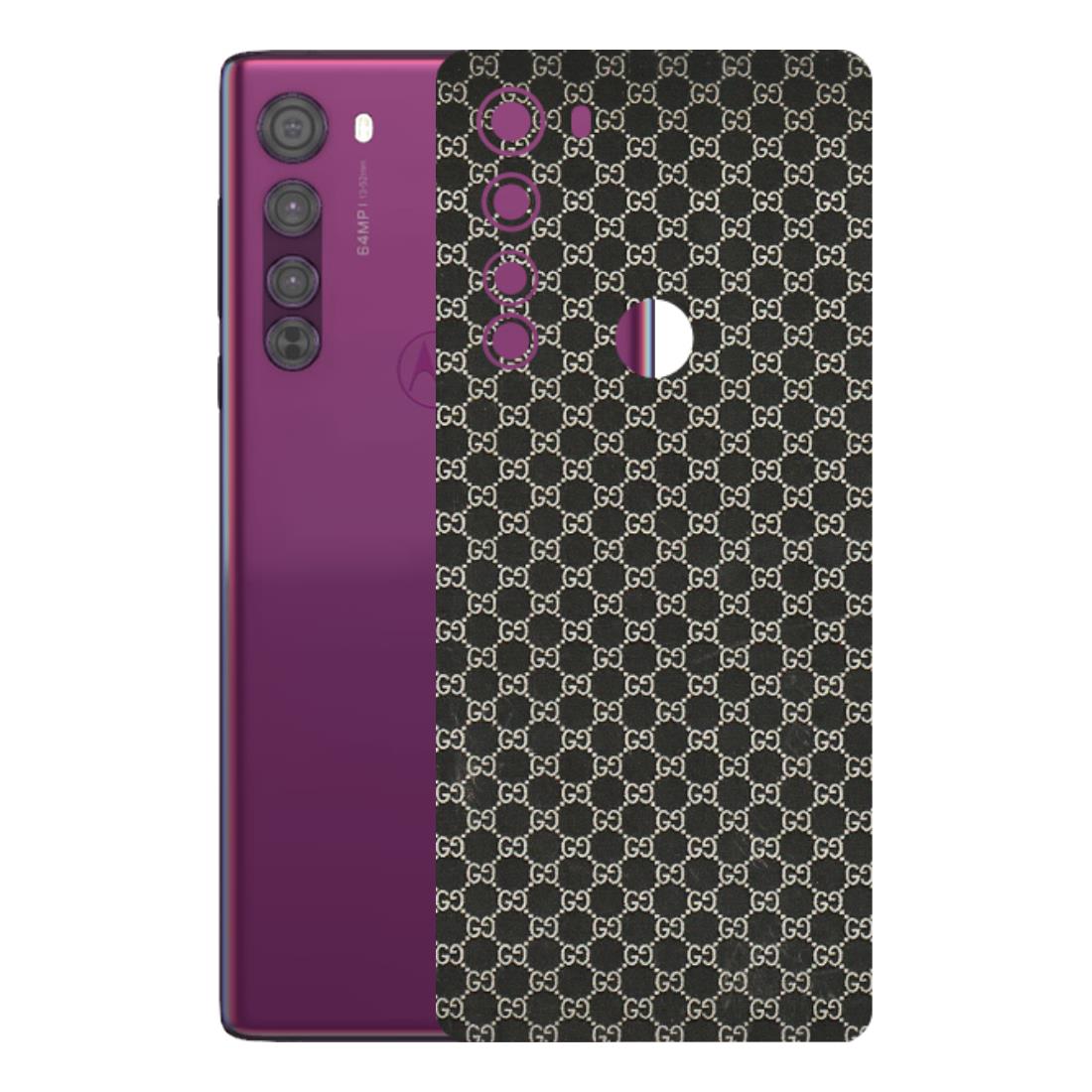 Motorola Phone Skins (All Models) - Black G Print - 3D Embossed Finish (L-109) Motorola Moto Edge