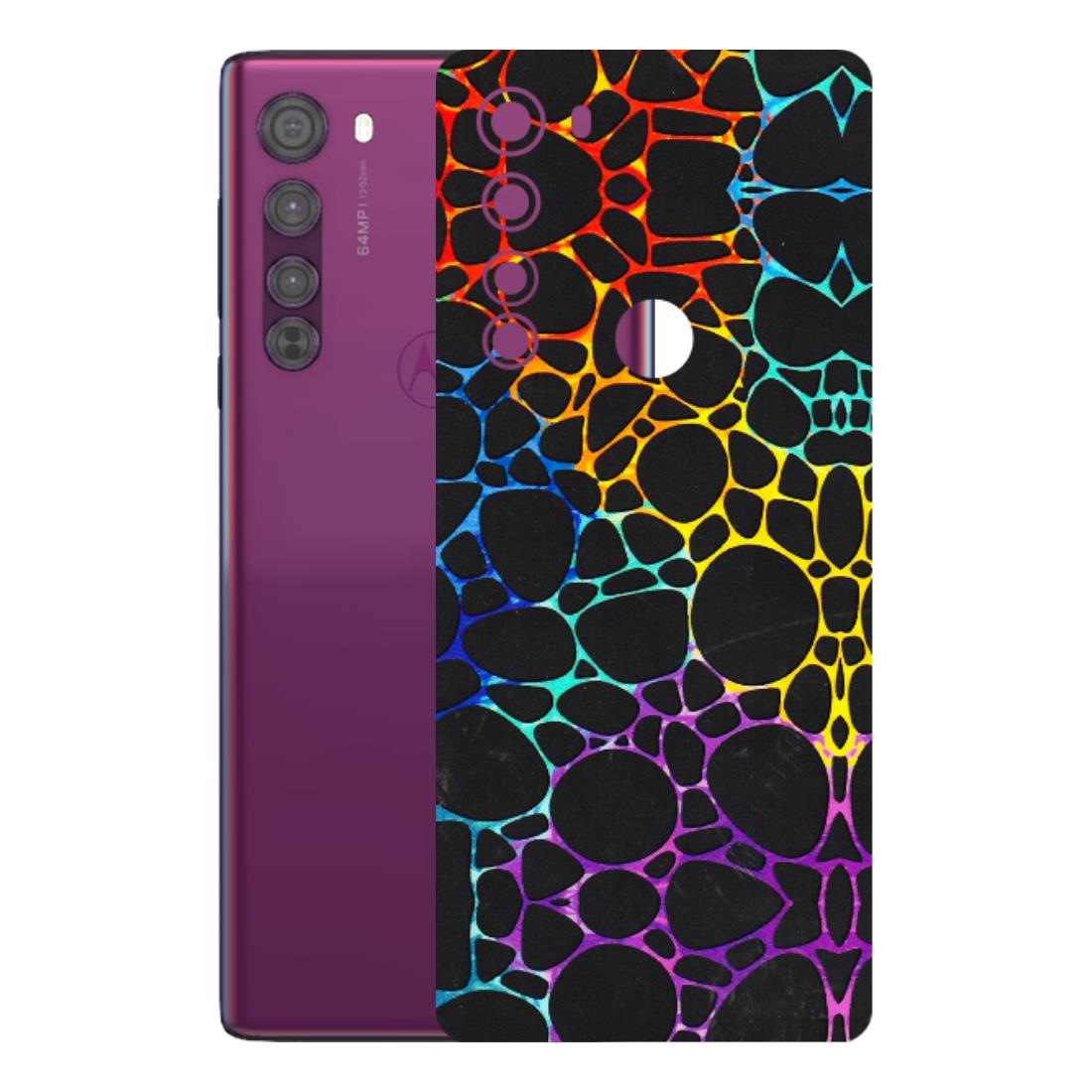 Motorola Phone Skins (All Models) - Abstract Art MultiColour - 3D Embossed Finish (L-133) Motorola Moto Edge