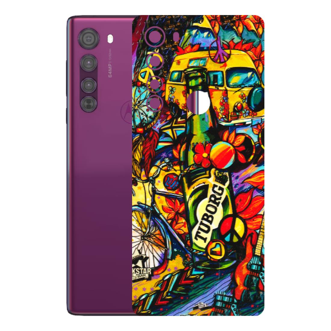 Motorola Phone Skins (All Models) - Cool Beer Bottle - 3D Embossed Finish (L-193) Motorola Moto Edge