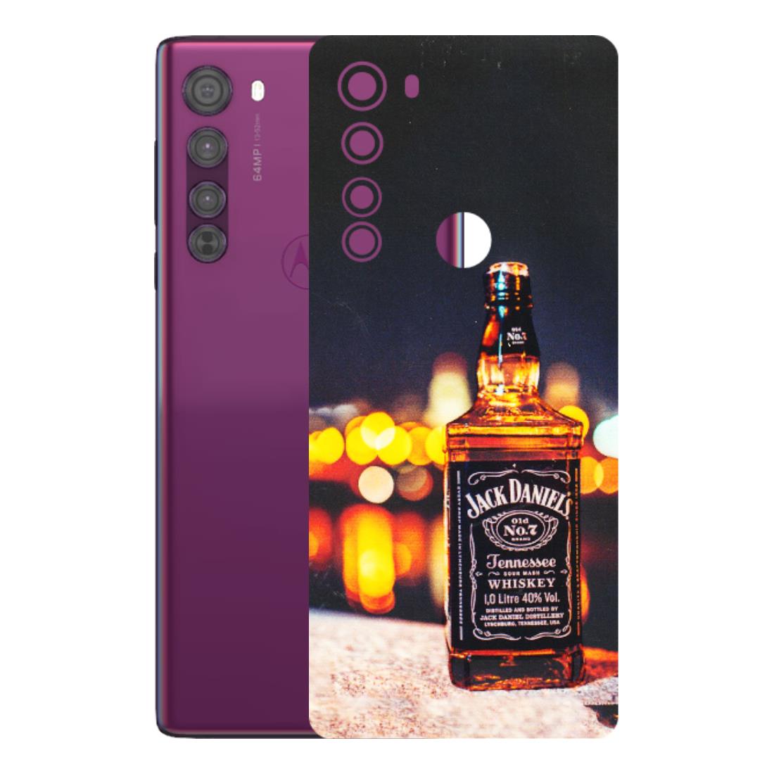 Motorola Phone Skins (All Models) - JD Whiskey Bottle - 3D Embossed Finish (L-20) Motorola Moto Edge