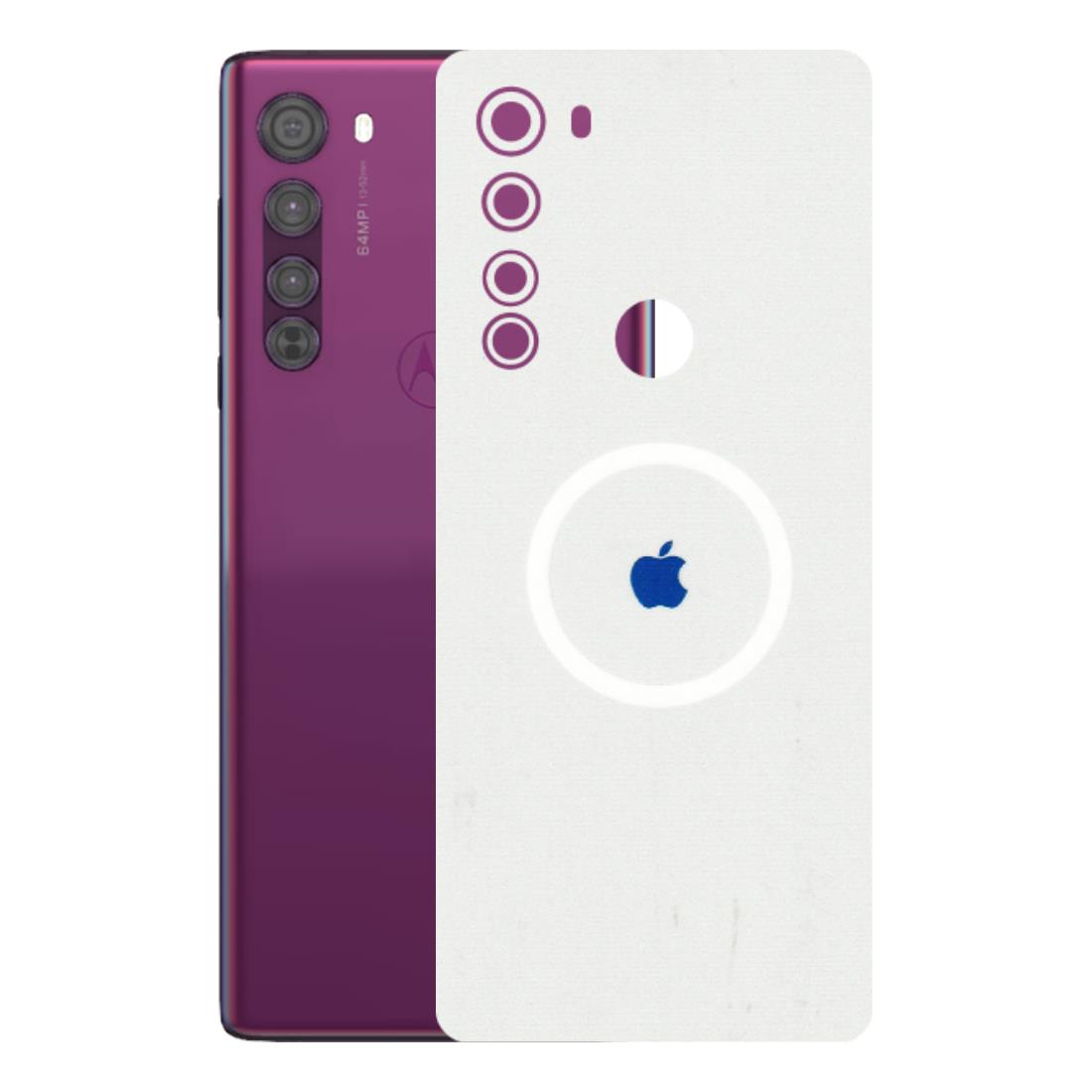 Motorola Phone Skins (All Models) - iPhone Magsafe Logo - 3D Embossed Finish (L-320) Motorola Moto Edge