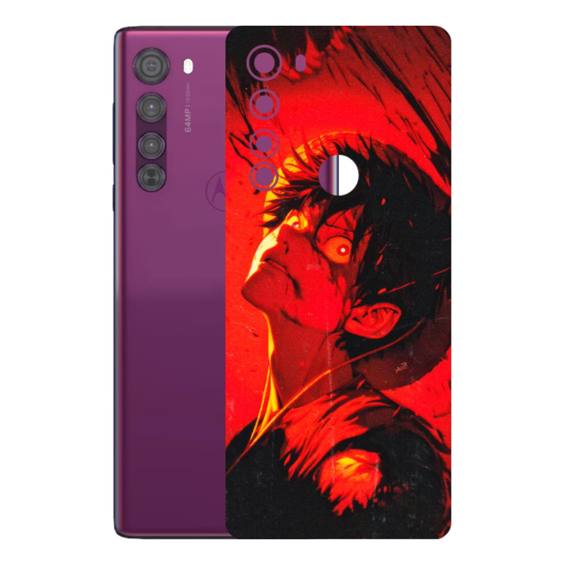 Motorola Phone Skins (All Models) - D.Luffy Power Up One Piece Anime - 3D Embossed Finish (L-326) Motorola Moto Edge