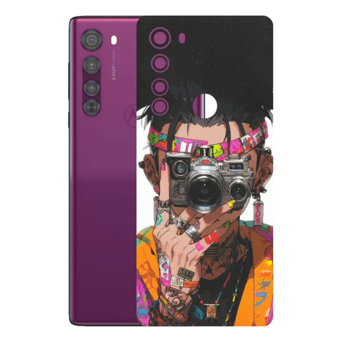 Motorola Phone Skins (All Models) - Camera Lover Girl - Matte Finish (M-09) Motorola Moto Edge