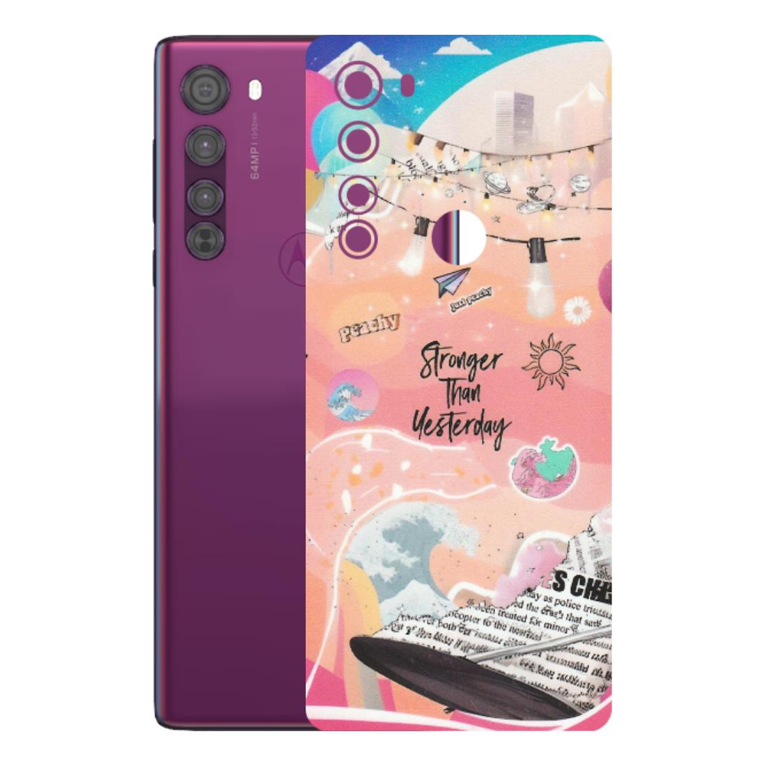 Motorola Phone Skins (All Models) - Stronger Then Yesterday - Matte Finish (M-128) Motorola Moto Edge