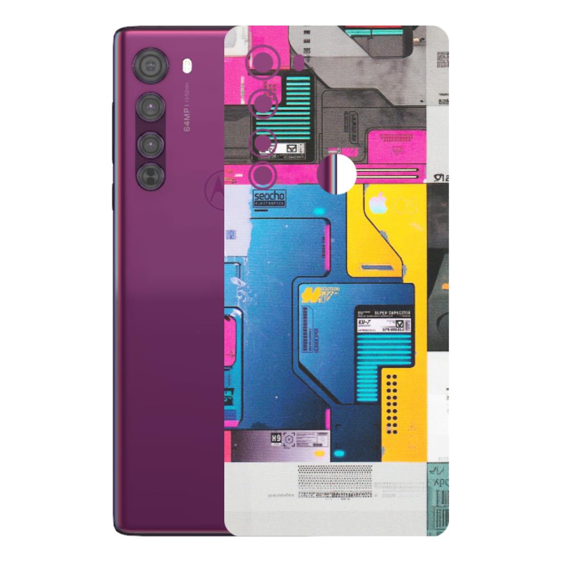 Motorola Phone Skins (All Models) - Colourfull Motherboard Internals - Matte Finish (M-55) Motorola Moto Edge