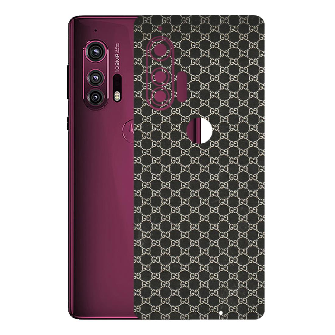 Motorola Phone Skins (All Models) - Black G Print - 3D Embossed Finish (L-109) Motorola Moto Edge Plus