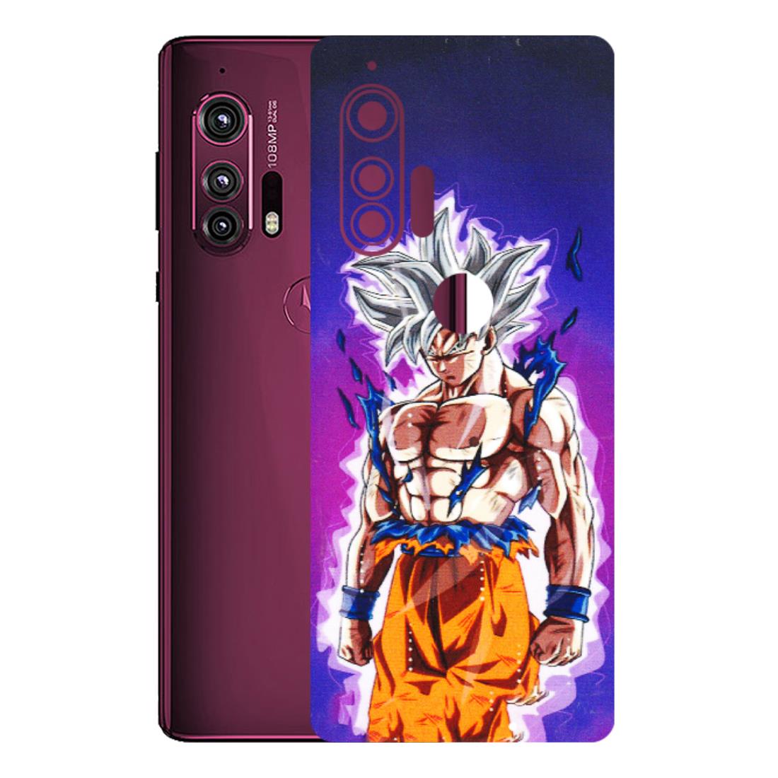 Motorola Phone Skins (All Models) - Goku Purple Anime - 3D Embossed Finish (L-147) Motorola Moto Edge Plus