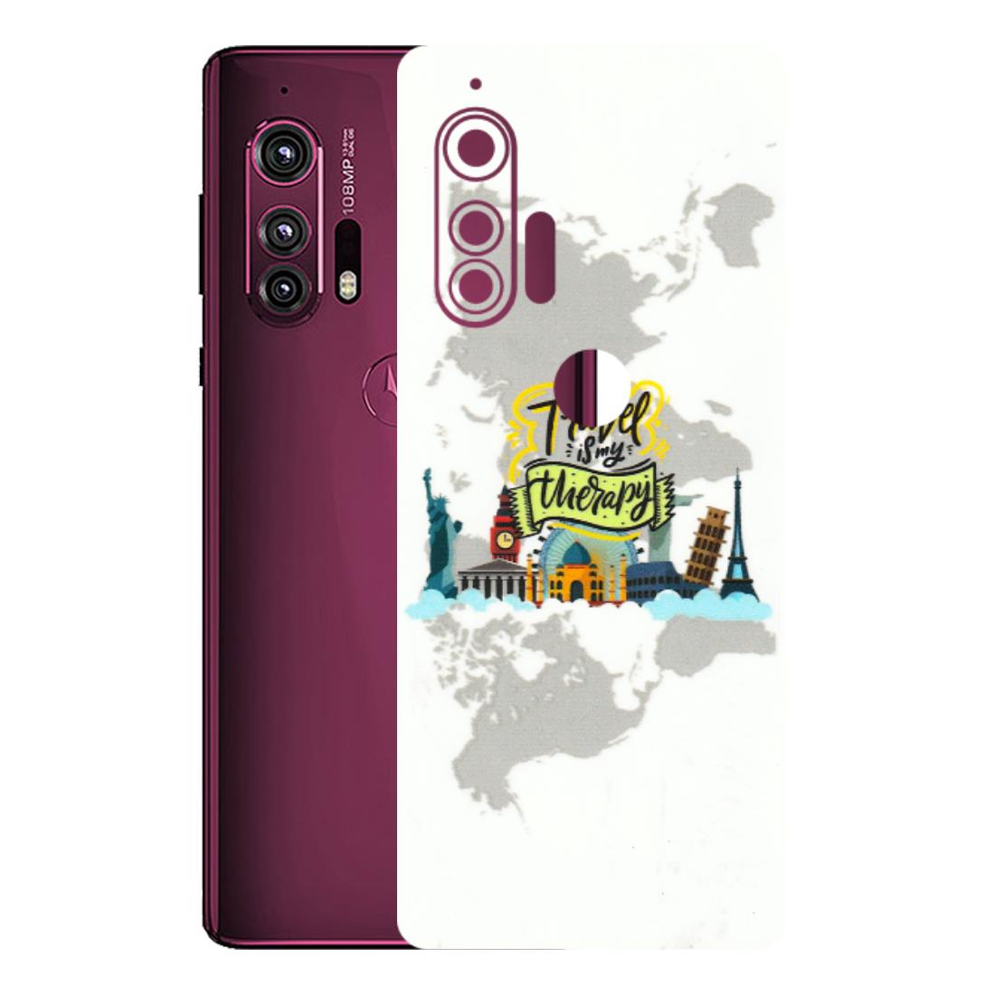 Motorola Phone Skins (All Models) - Travel Therapy - 3D Embossed Finish (L-199) Motorola Moto Edge Plus