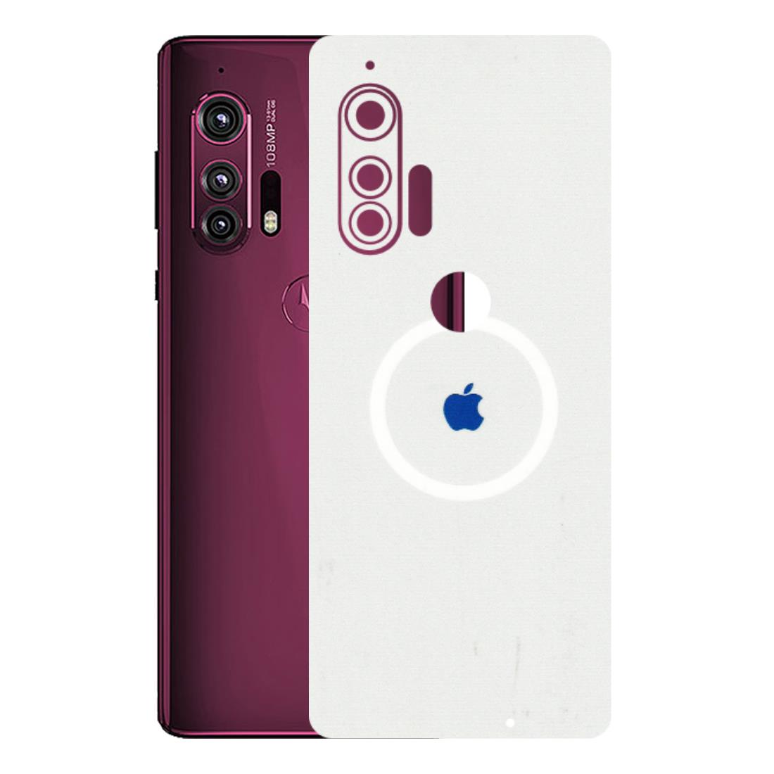 Motorola Phone Skins (All Models) - iPhone Magsafe Logo - 3D Embossed Finish (L-320) Motorola Moto Edge Plus