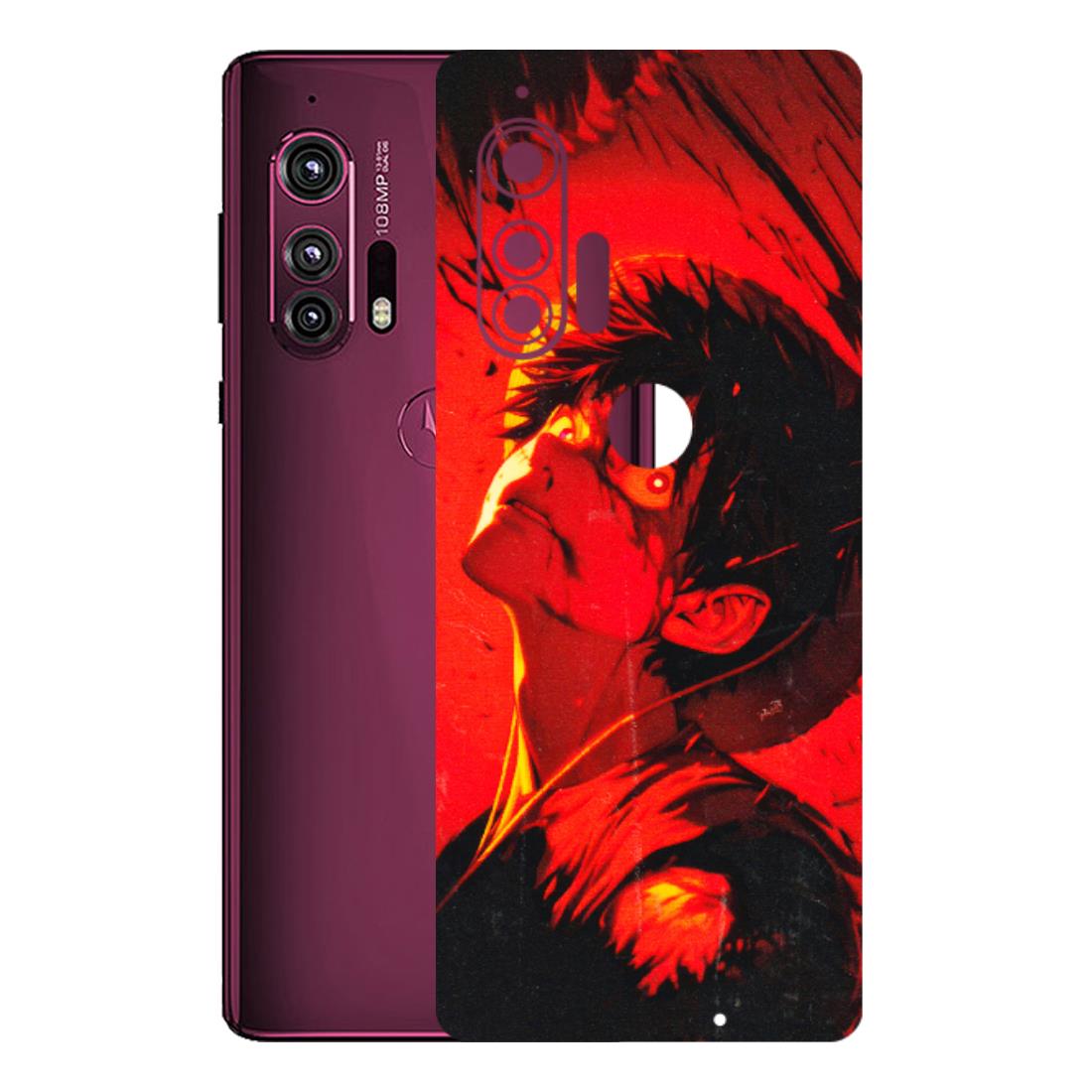 Motorola Phone Skins (All Models) - D.Luffy Power Up One Piece Anime - 3D Embossed Finish (L-326) Motorola Moto Edge Plus