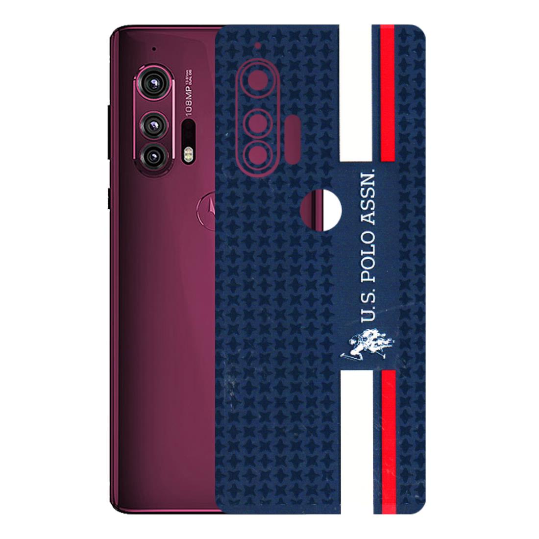 Motorola Phone Skins (All Models) - US POLO Designer Brand - 3D Embossed Finish (L-65) Motorola Moto Edge Plus