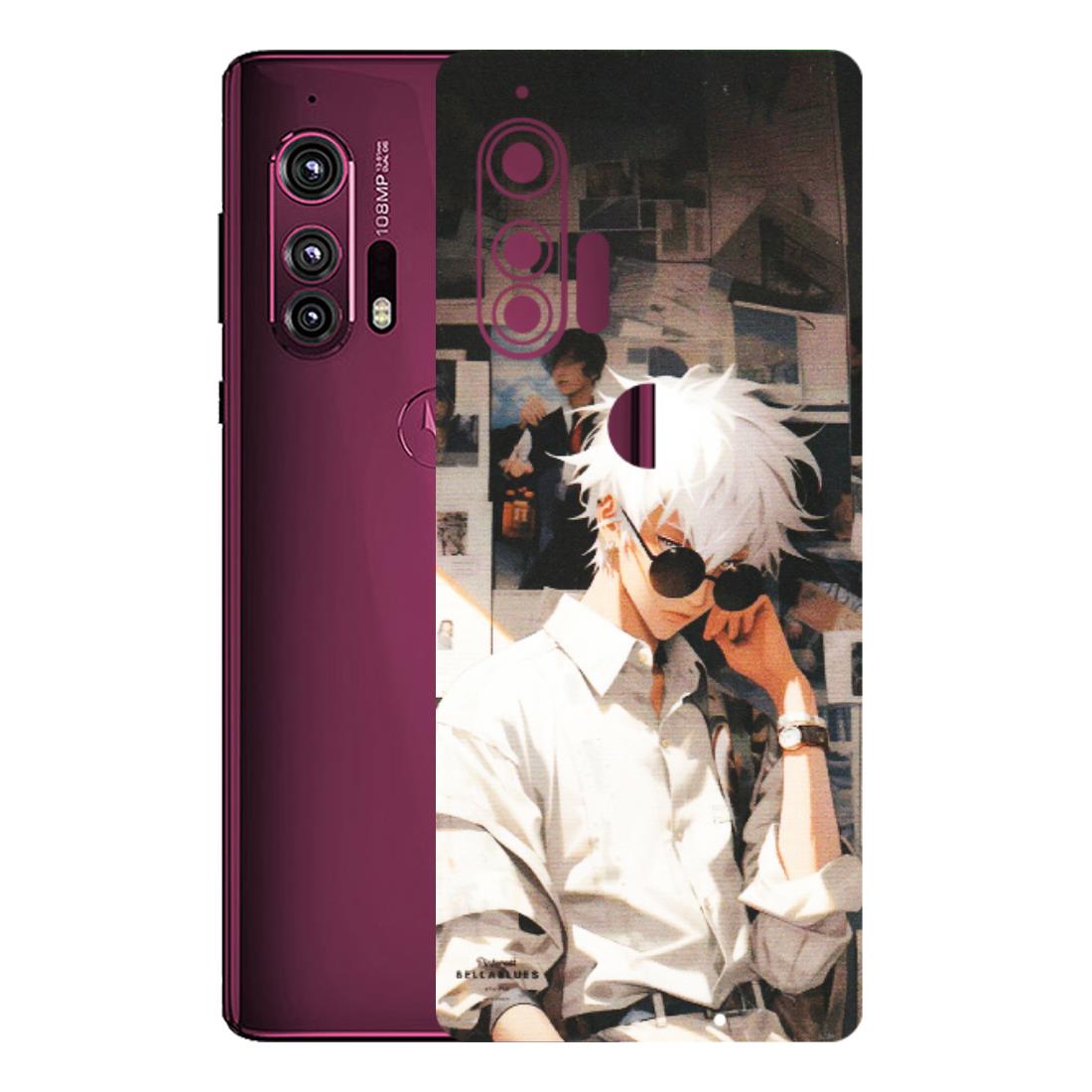 Motorola Phone Skins (All Models) - Gojo Satoru Jujustu Kaisen Anime - Matte Finish (M-156) Motorola Moto Edge Plus