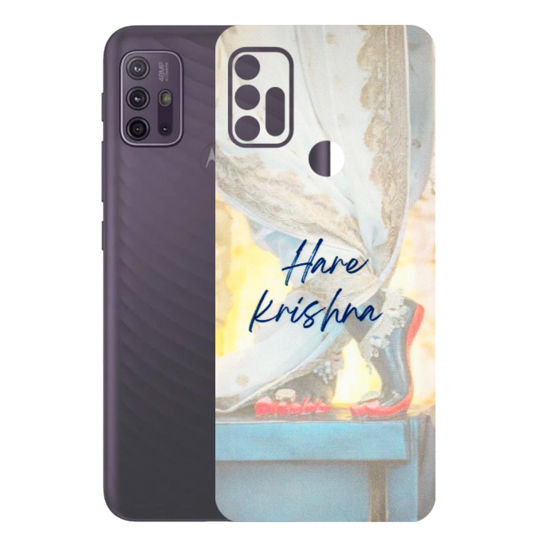 Motorola Phone Skins (All Models) - Hare Krishna - 3D Embossed Finish (L-03) Motorola Moto G10 Power