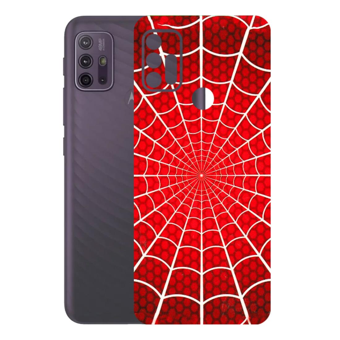 Motorola Phone Skins (All Models) - Classic Spidey Web - 3D Embossed Finish (L-115) Motorola Moto G10 Power