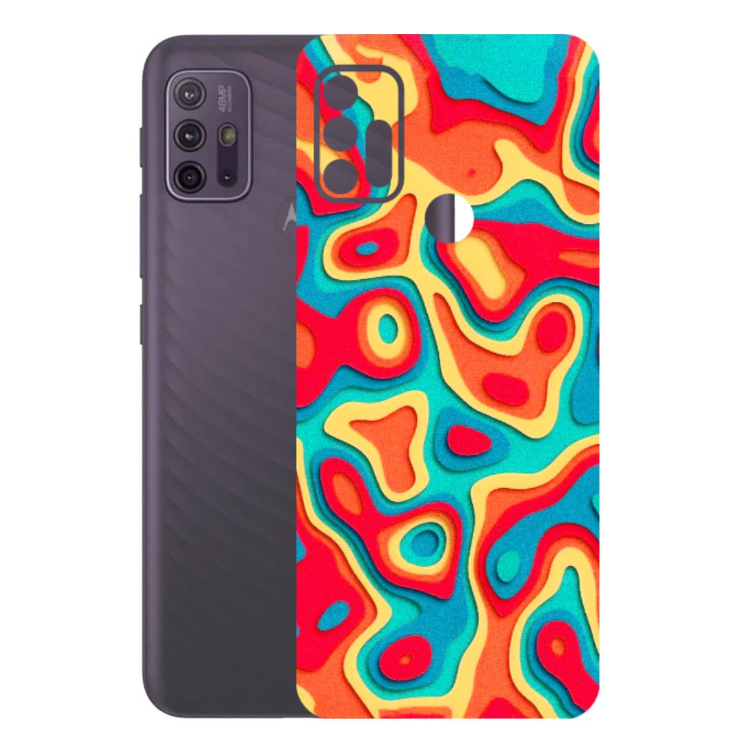 Motorola Phone Skins (All Models) - Abstract Swirl - 3D Embossed Finish (L-150) Motorola Moto G10 Power