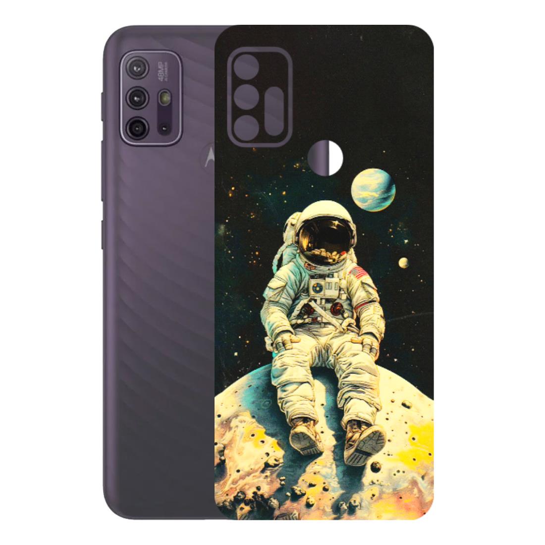 Motorola Phone Skins (All Models) - Astronaut in Space - 3D Embossed Finish (L-16) Motorola Moto G10 Power