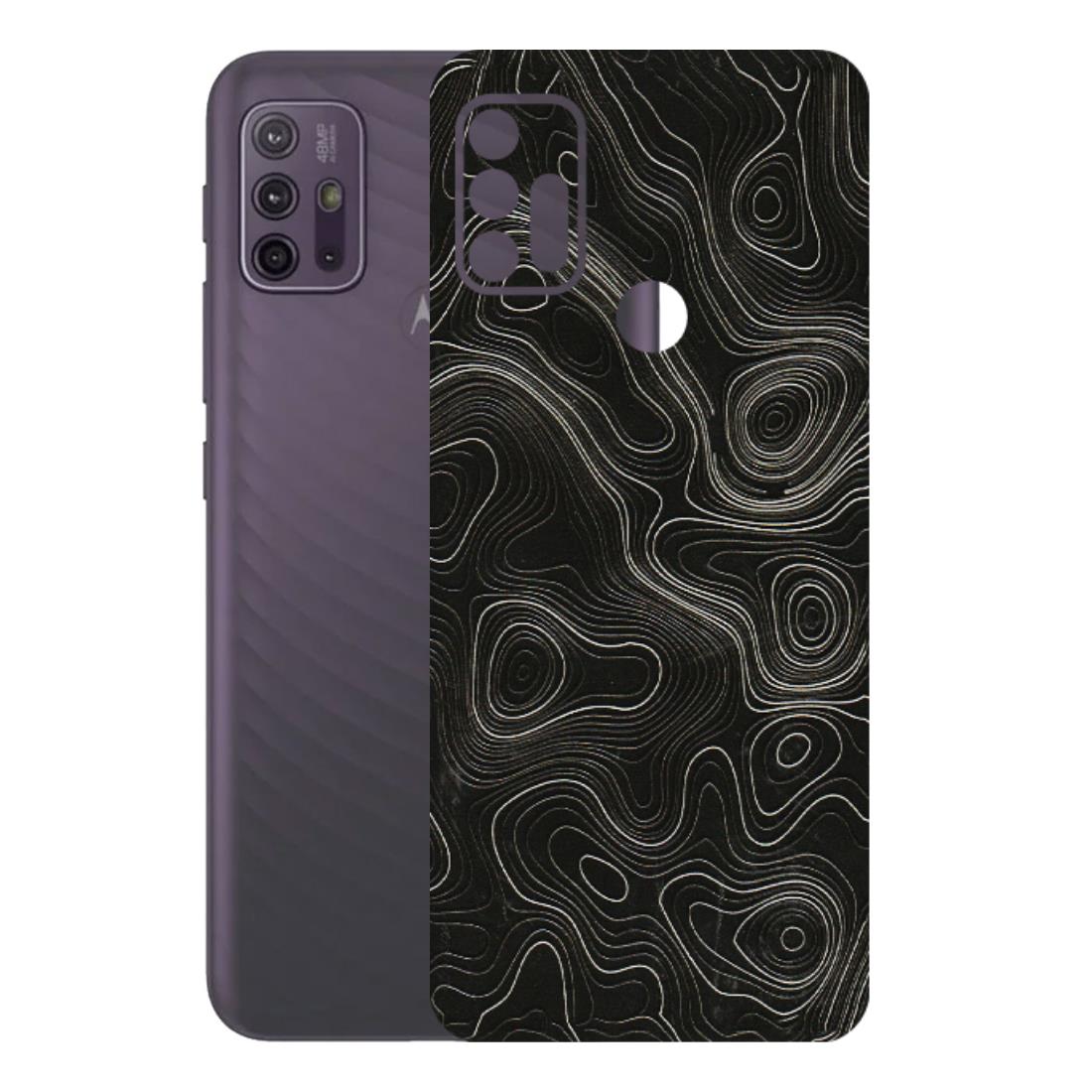 Motorola Phone Skins (All Models) - Black Swirl - 3D Embossed Finish (L-196) Motorola Moto G10 Power