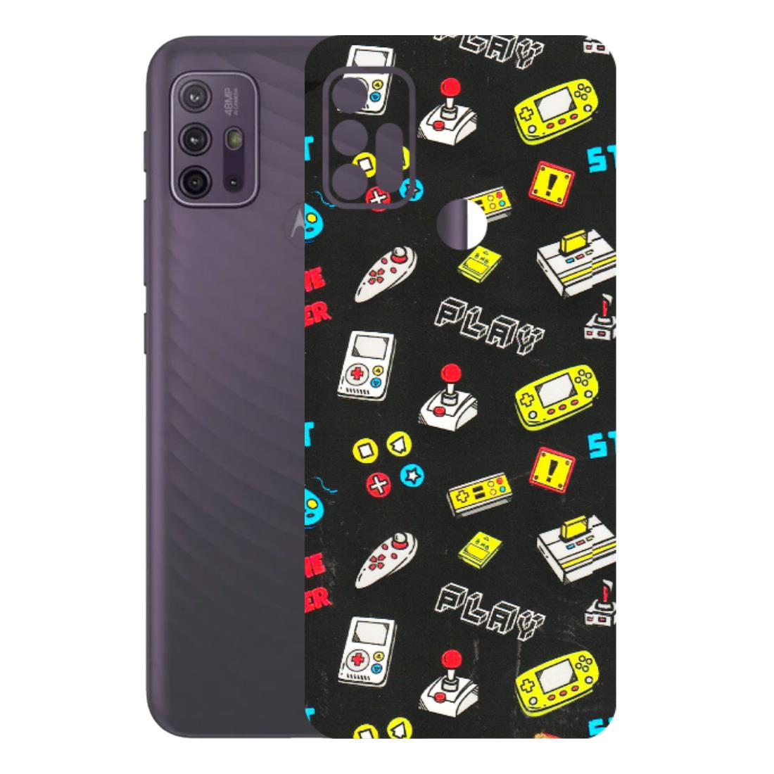 Motorola Phone Skins (All Models) - Gaming Doodles - 3D Embossed Finish (L-224) Motorola Moto G10 Power