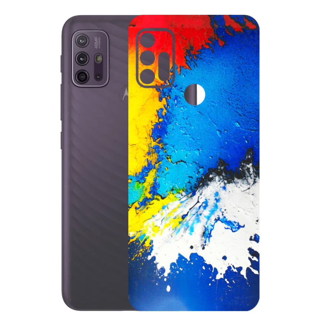 Motorola Phone Skins (All Models) - Acrylic Paint Spill - 3D Embossed Finish (L-229) Motorola Moto G10 Power