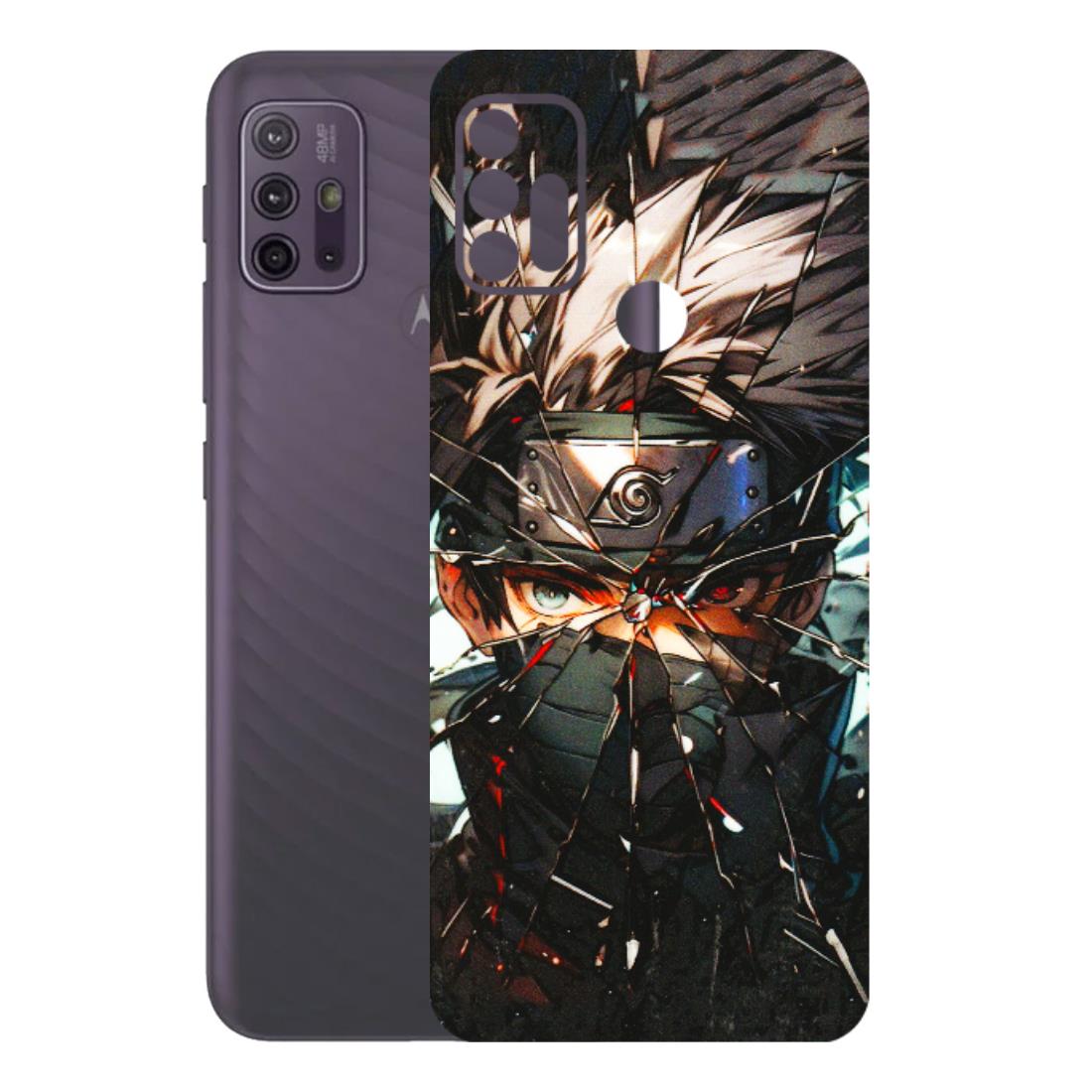 Motorola Phone Skins (All Models) - Kakashi Shattered Glass Effect - 3D Embossed Finish (L-237) Motorola Moto G10 Power