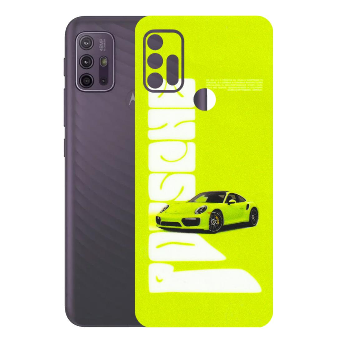 Motorola Phone Skins (All Models) - Lime Green Porche - 3D Embossed Finish (L-30) Motorola Moto G10 Power