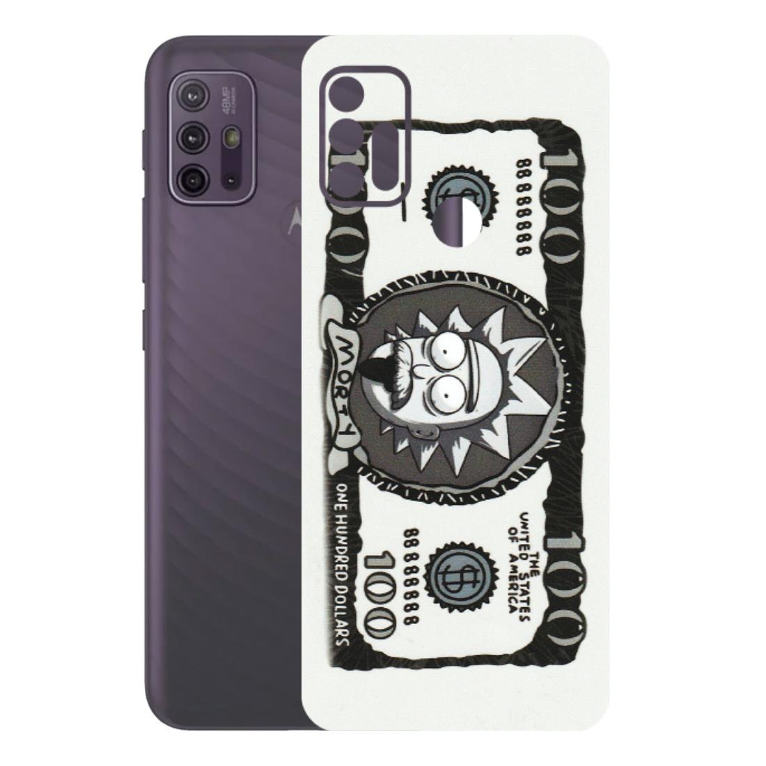 Motorola Phone Skins (All Models) - Rick And Morty Hundred Dollar Anime - Matte Finish (M-161) Motorola Moto G10 Power