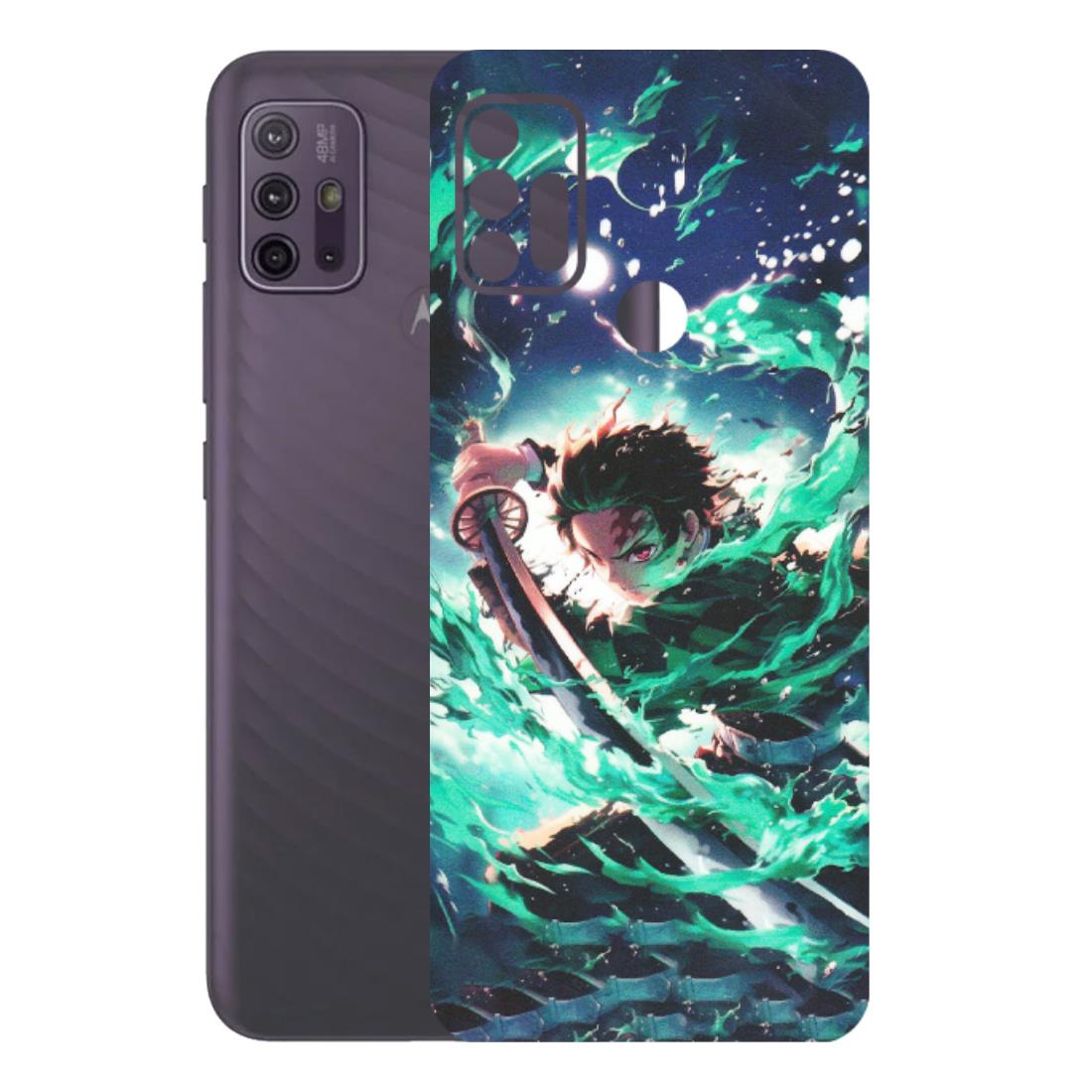 Motorola Phone Skins (All Models) - Sword Fighter Anime - Matte Finish (M-29) Motorola Moto G10 Power