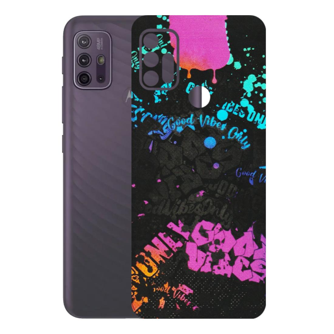 Motorola Phone Skins (All Models) - Majestic Black Vibes - Matte Finish (M-62) Motorola Moto G10 Power