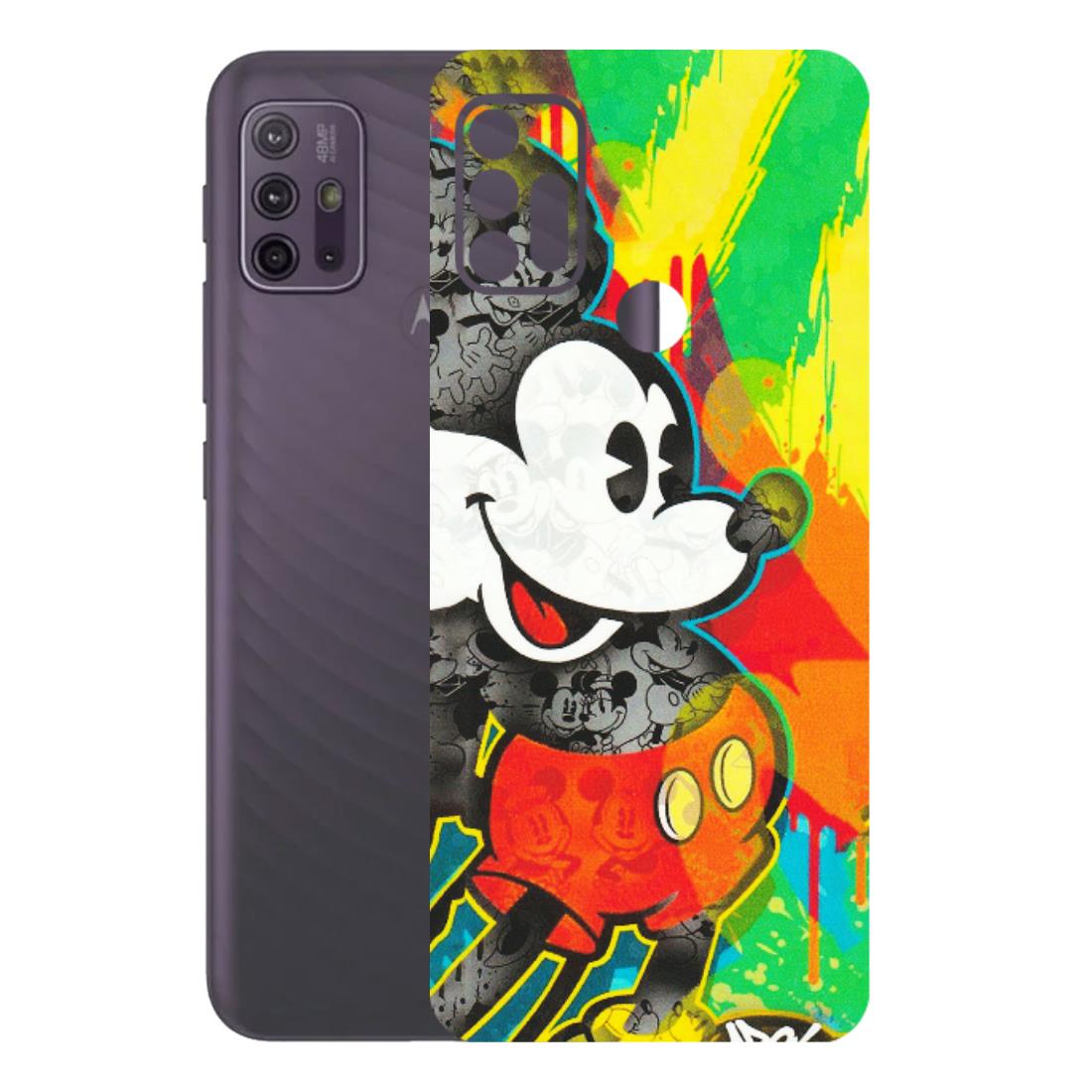 Motorola Phone Skins (All Models) - Multiple Mickey With Colourful Texture - Matte Finish (M-84) Motorola Moto G10 Power