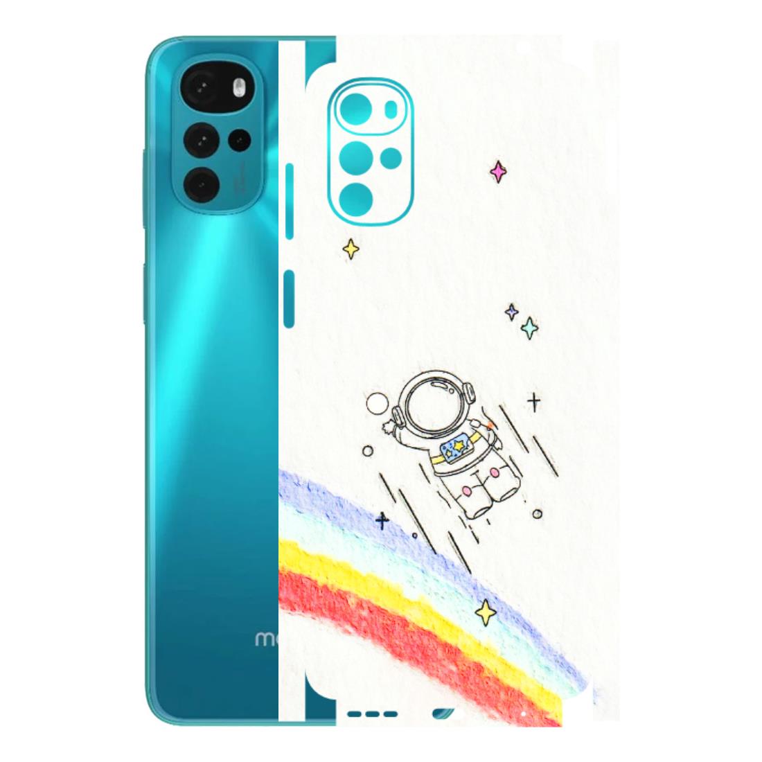 Motorola Phone Skins (All Models) - Milkyway Astronaut - 3D Embossed Finish (L-110) Motorola Moto G22
