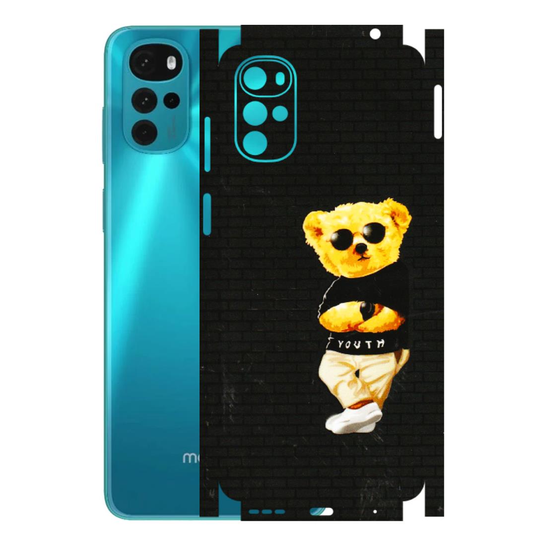 Motorola Phone Skins (All Models) - Classy Teddy Bear - 3D Embossed Finish (L-116) Motorola Moto G22