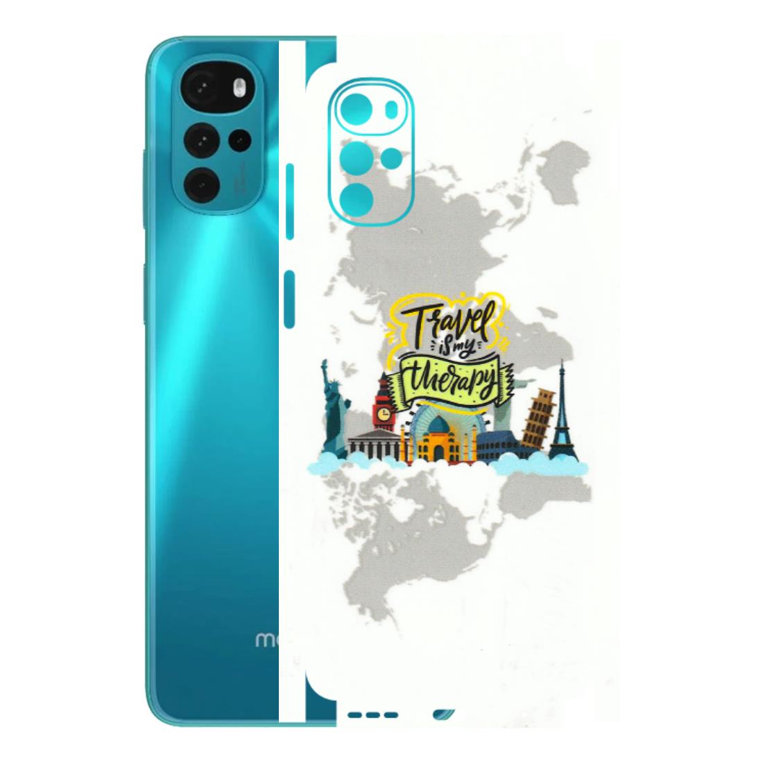 Motorola Phone Skins (All Models) - Travel Therapy - 3D Embossed Finish (L-199) Motorola Moto G22
