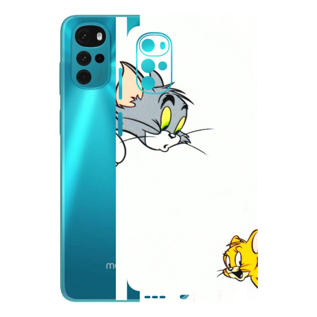Motorola Phone Skins (All Models) - Cute Tom And Jerry - 3D Embossed Finish (L-220) Motorola Moto G22
