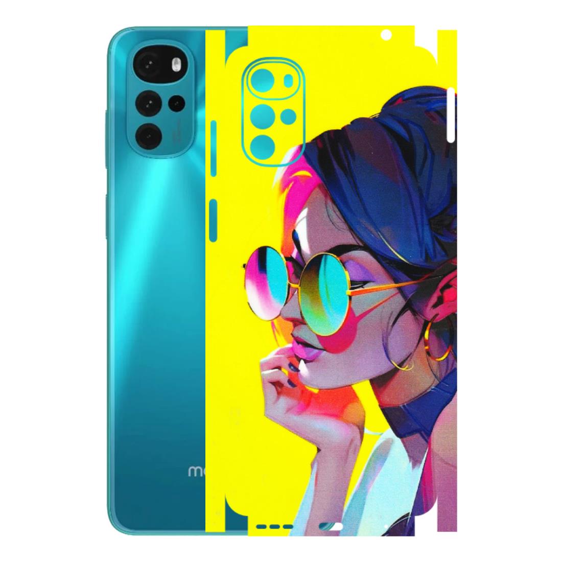 Motorola Phone Skins (All Models) - Bold Stylish Girl - 3D Embossed Finish (L-222) Motorola Moto G22