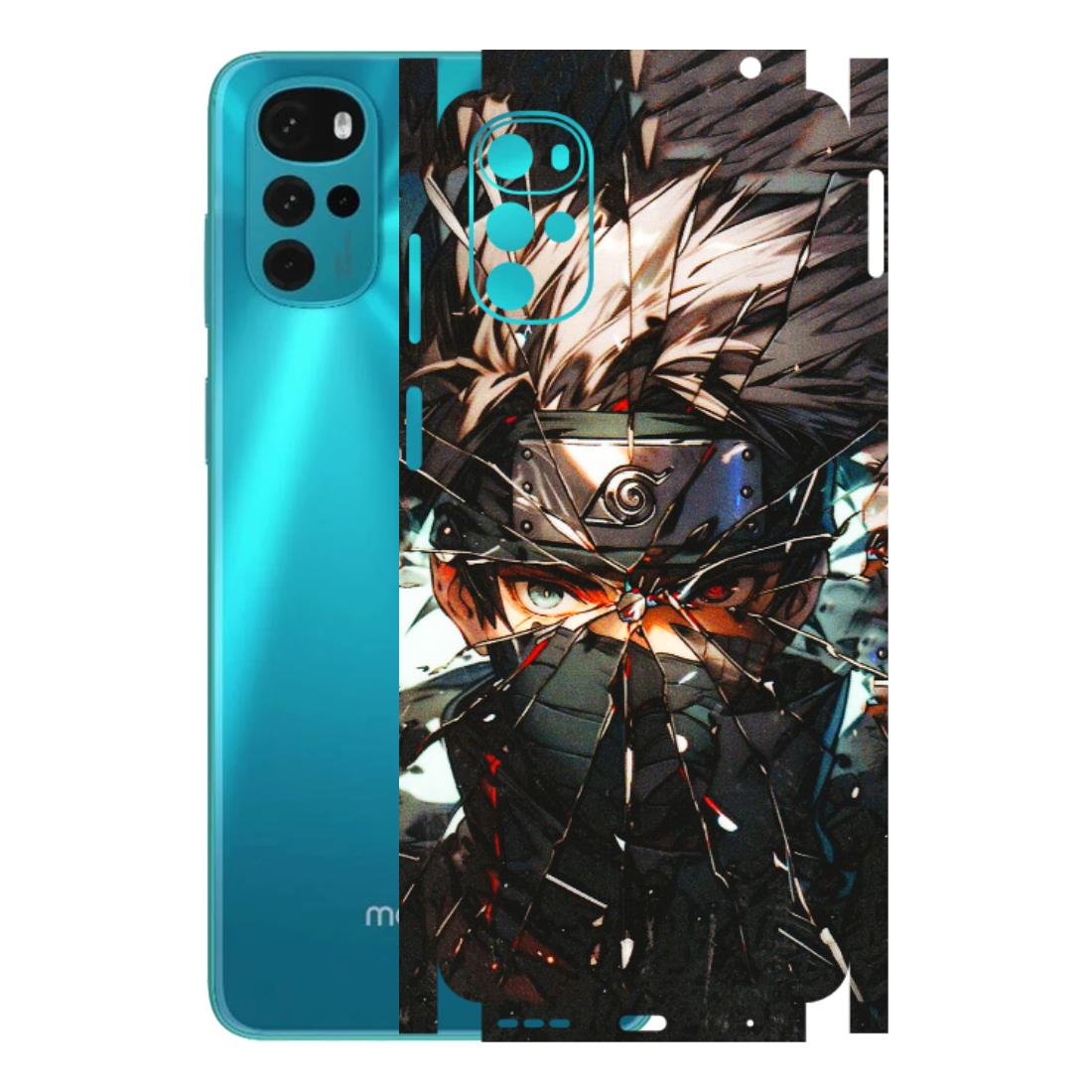 Motorola Phone Skins (All Models) - Kakashi Shattered Glass Effect - 3D Embossed Finish (L-237) Motorola Moto G22