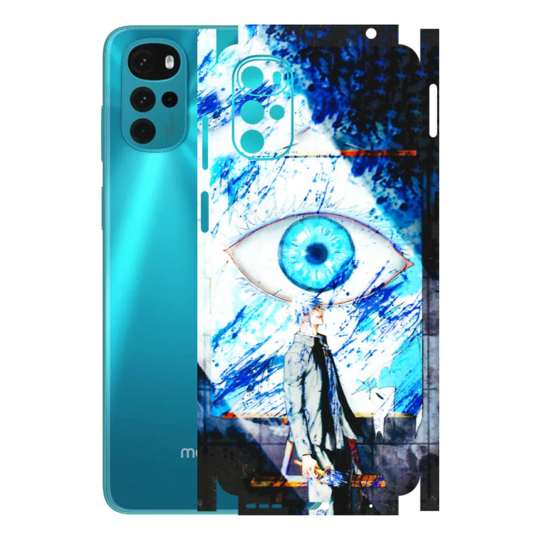 Motorola Phone Skins (All Models) - Gojo Satoru evil eye - 3D Embossed Finish (L-239) Motorola Moto G22
