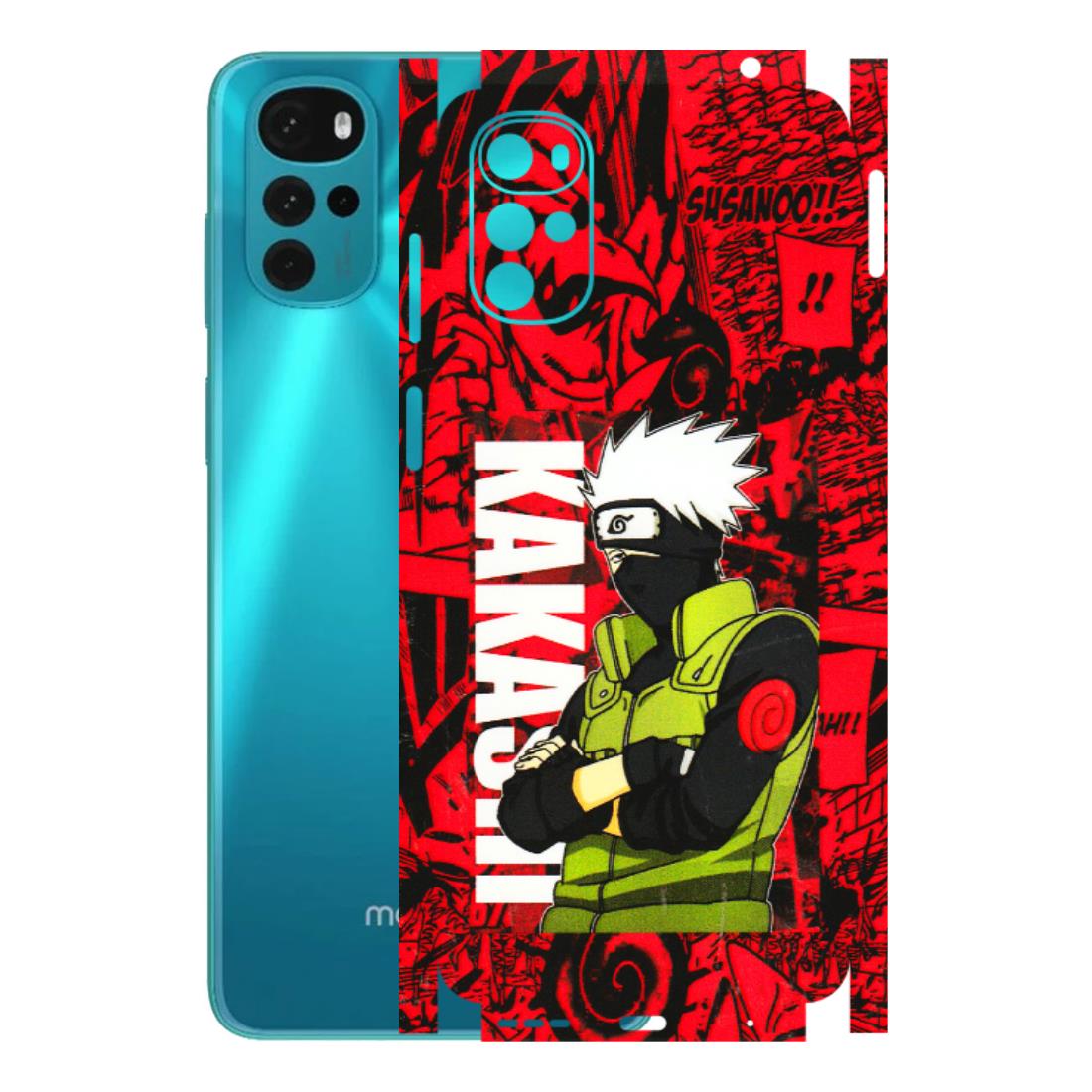 Motorola Phone Skins (All Models) - Kakashi Red Anime - 3D Embossed Finish (L-251) Motorola Moto G22